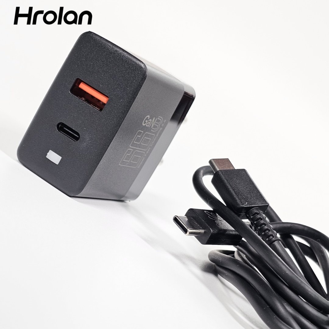 Зарядное устройство Hrolan A12 30W USB Type-C, USB черный купить,NaN