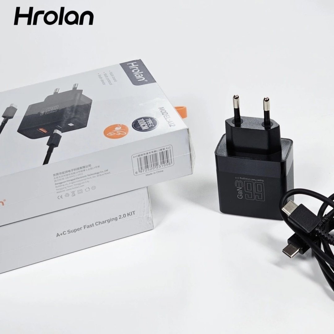 Зарядное устройство Hrolan A12 30W USB Type-C, USB черный купить,NaN