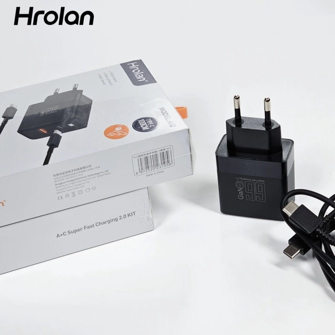 Зарядное устройство Hrolan A12 30W USB Type-C, USB черный купить,NaN