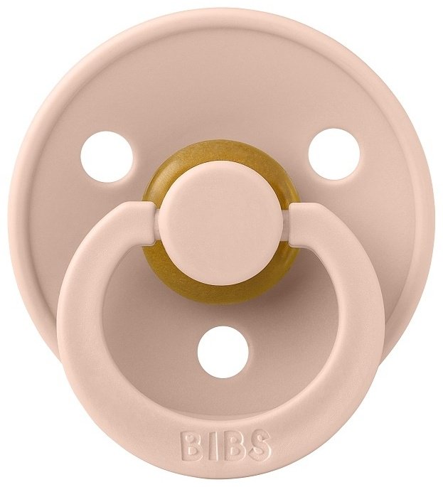 Пустышка BIBS Colour Latex - Blush, 0&#43; месяцев, 1 шт, розовый