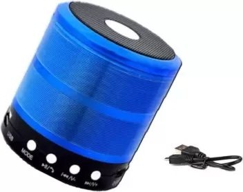 Портативная колонка Enjoy Music Mini Speaker WS-887 синий купить,0