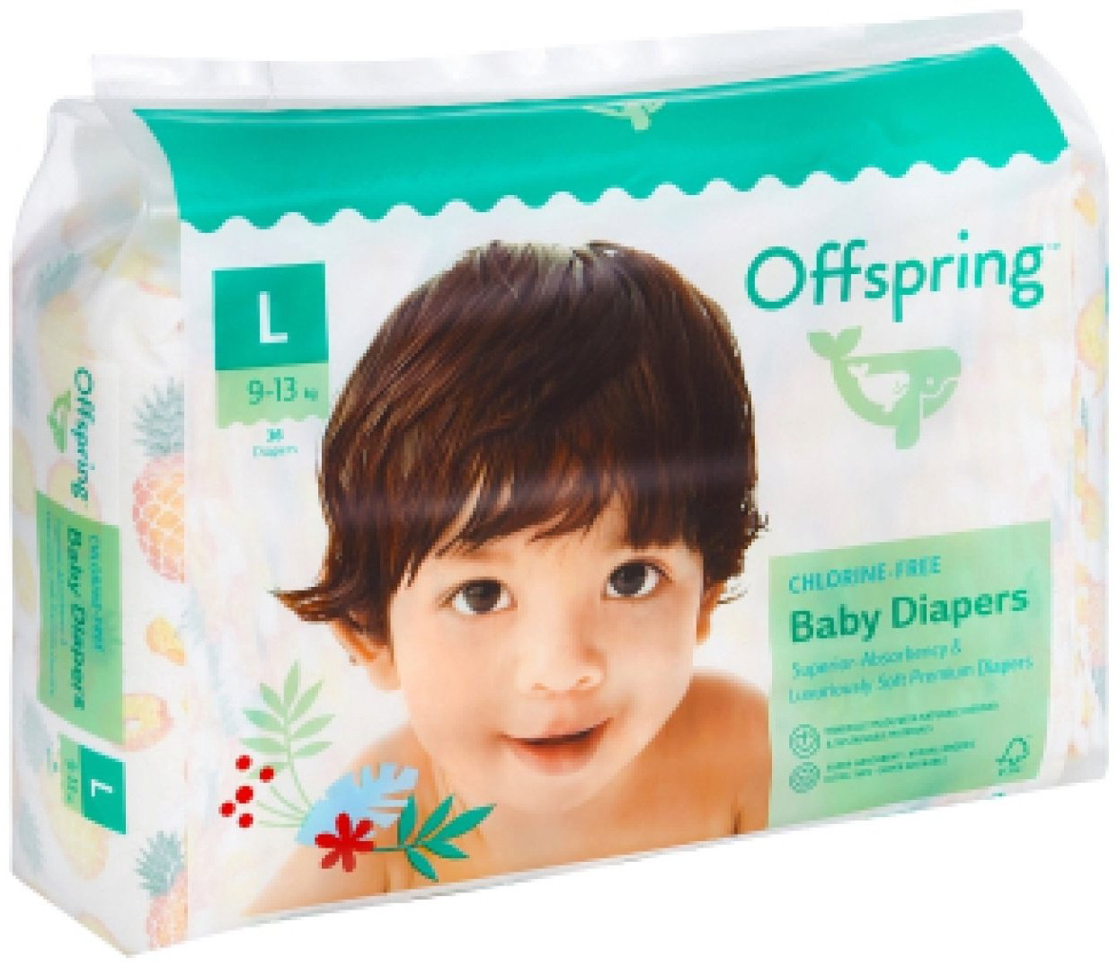 Подгузники Offspring L, 36 шт купить,NaN
