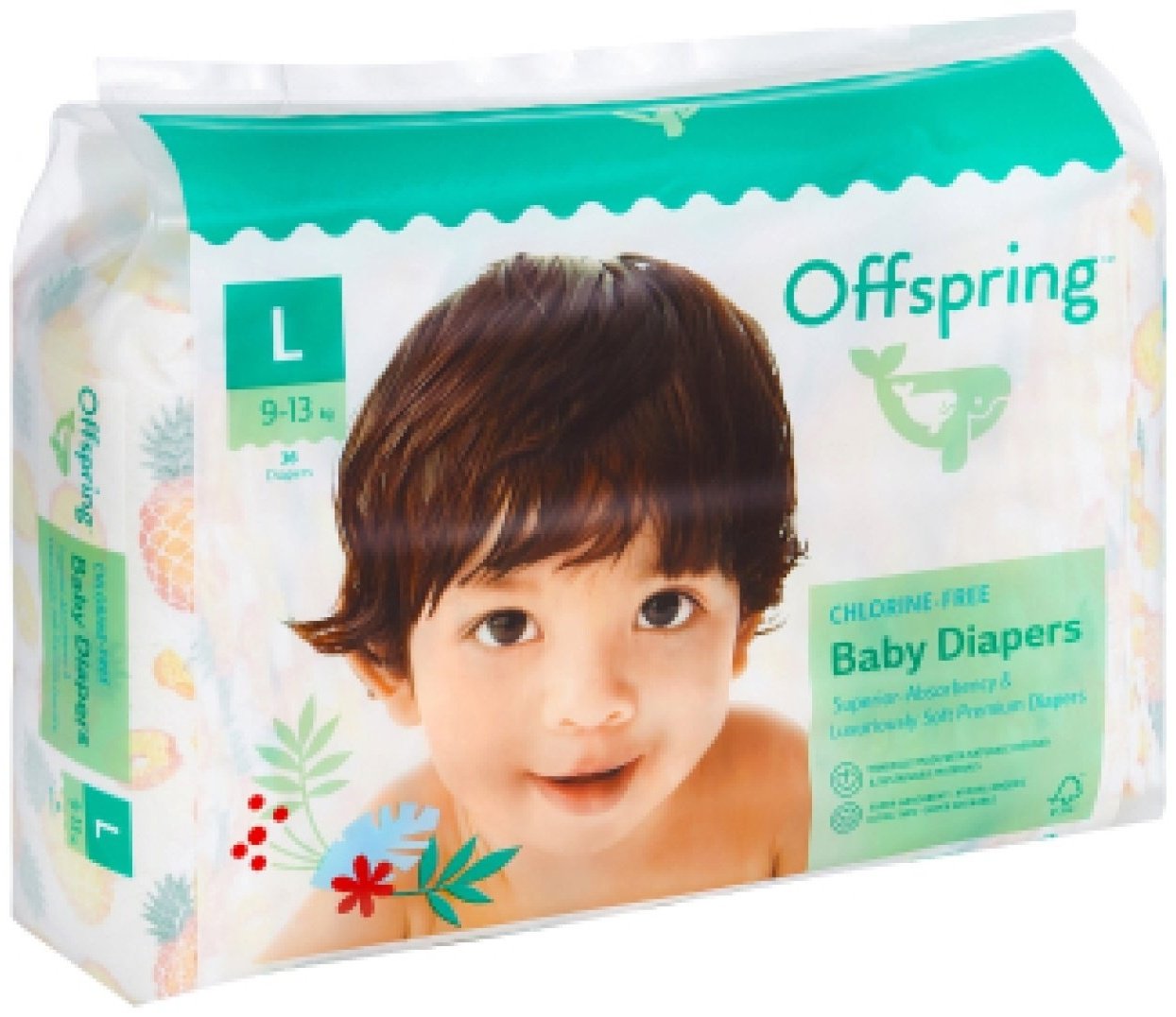 Подгузники Offspring L, 36 шт купить,0