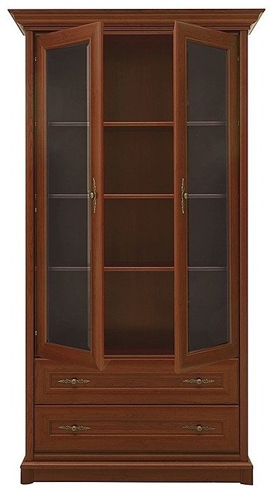 Шкаф-витрина Гербор Соната-26 2D2S коричневый купить,NaN