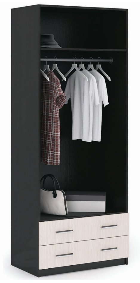 Шкаф Стендмебель Гармония 80x220х50см бежево-коричневый купить,NaN