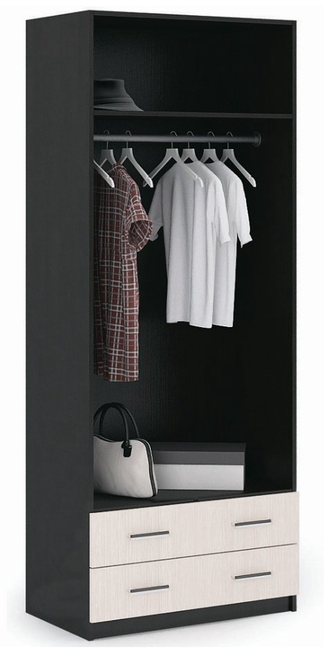 Шкаф Стендмебель Гармония 80x220х50см бежево-коричневый купить,NaN