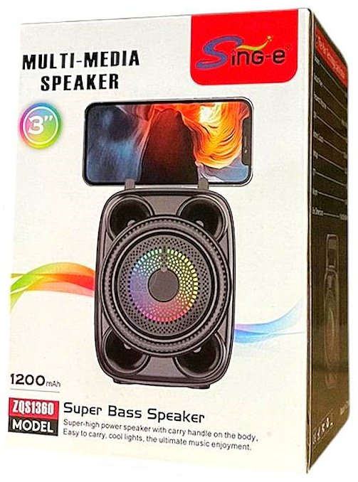 Портативная колонка SinG-e ZQS 1360 черный