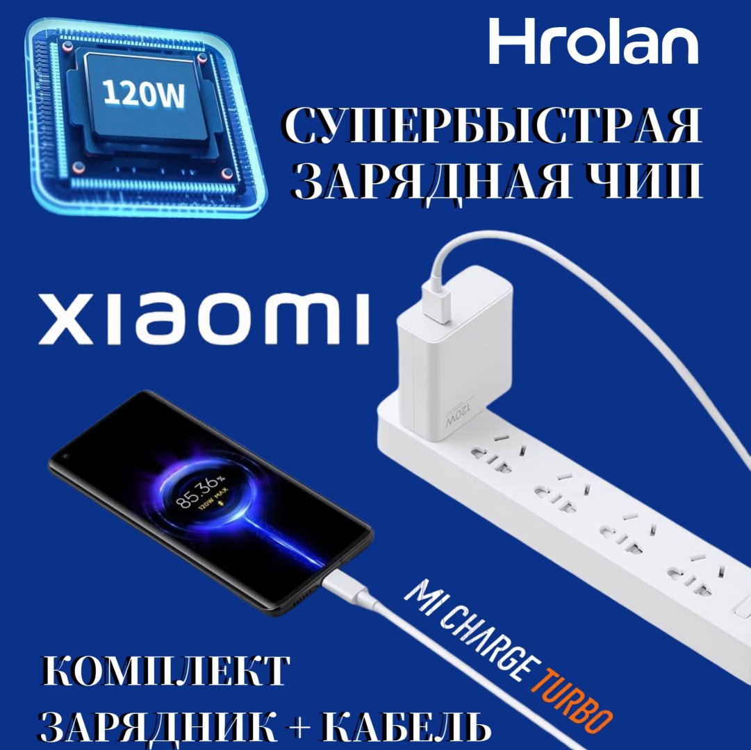 Зарядное устройство Hrolan A05 120W USB Type-C белый