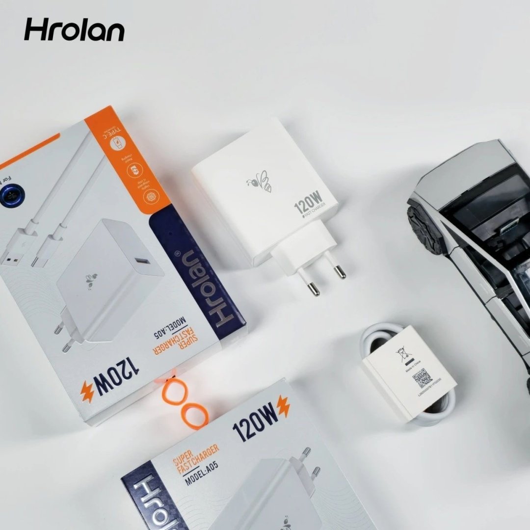 Зарядное устройство Hrolan A05 120W USB Type-C белый купить,16500