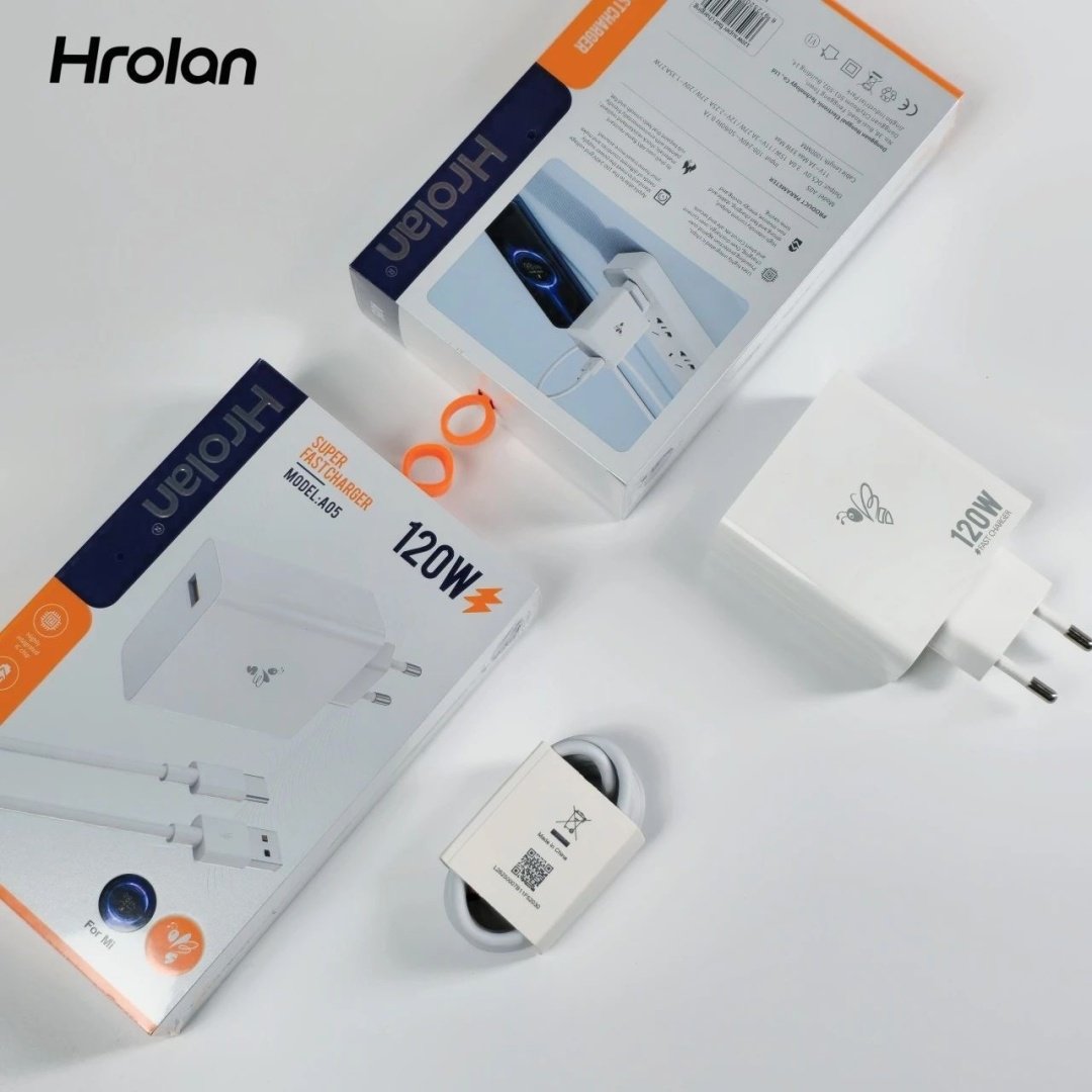 Зарядное устройство Hrolan A05 120W USB Type-C белый купить,16500