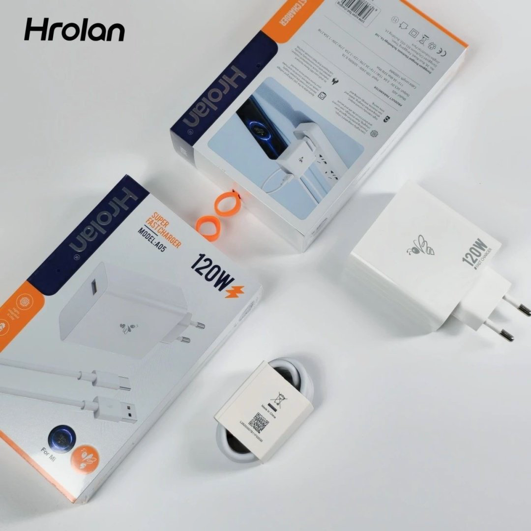 Зарядное устройство Hrolan A05 120W USB Type-C белый купить,16500