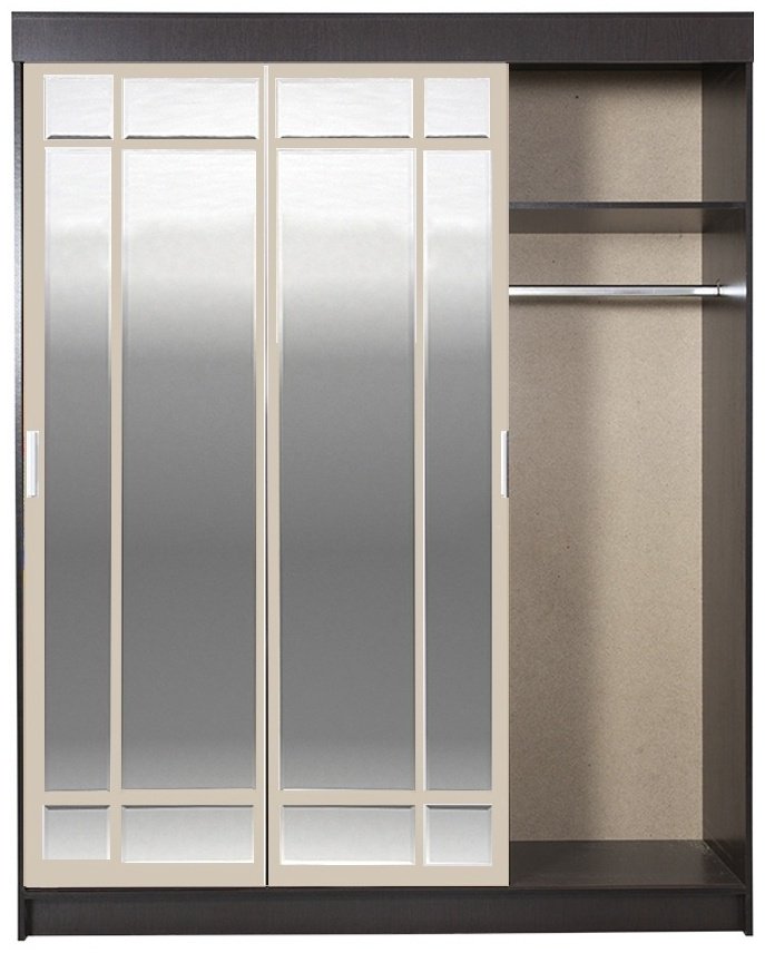 Шкаф-купе Стендмебель Лидер-1К 1700, 170x210х57 см, коричневый купить,NaN