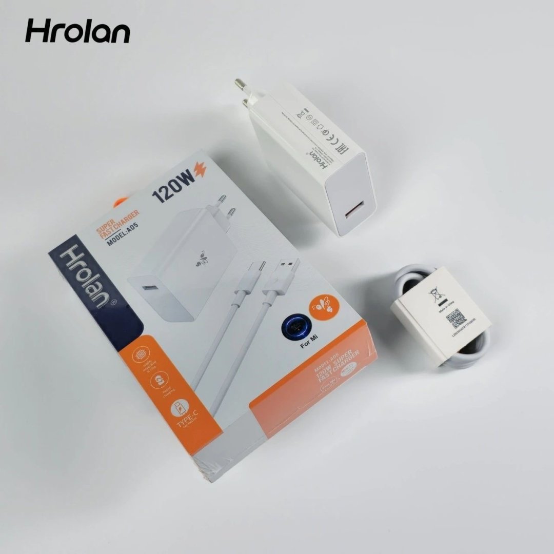 Зарядное устройство Hrolan A05 120W USB Type-C белый купить,16500