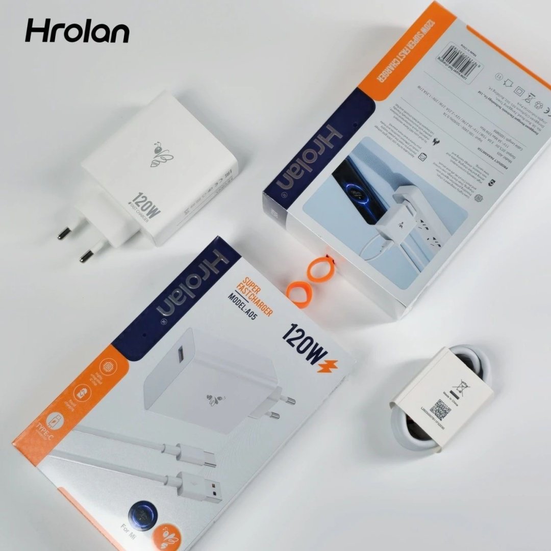 Зарядное устройство Hrolan A05 120W USB Type-C белый купить,16500