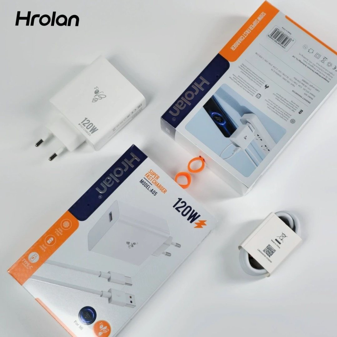 Зарядное устройство Hrolan A05 120W USB Type-C белый купить,16500