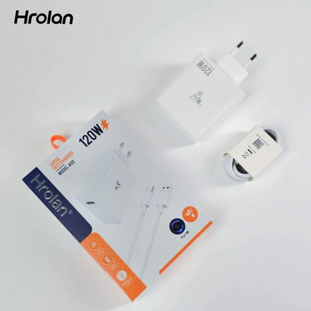 Зарядное устройство Hrolan A05 120W USB Type-C белый купить,16500