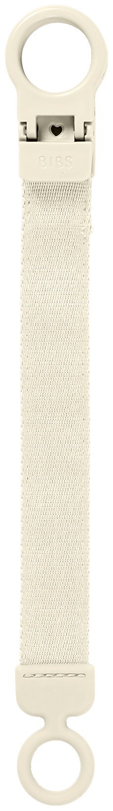 Держатель пустышки BIBS Clip Loop Ivory, 1 шт, белый купить,0