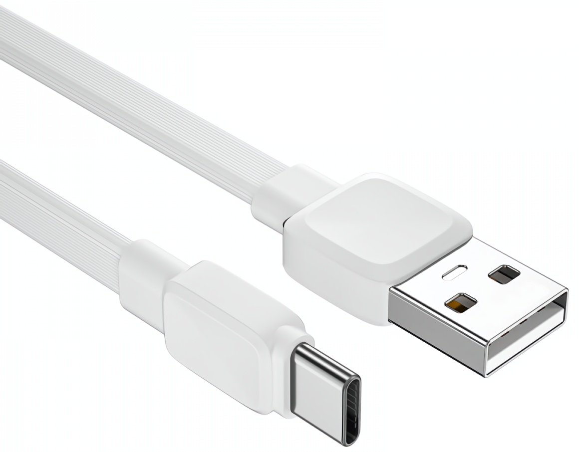 Кабель WIWU USB TypeC (F), USB Type-A (M), 1 м, белый