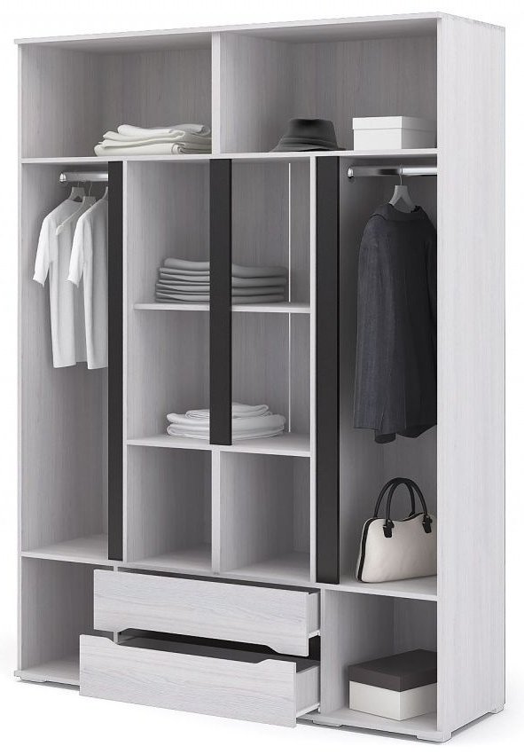 Распашной шкаф Стендмебель Валенсия СТМ ШК 014, 160x220х50 см, белый купить,NaN