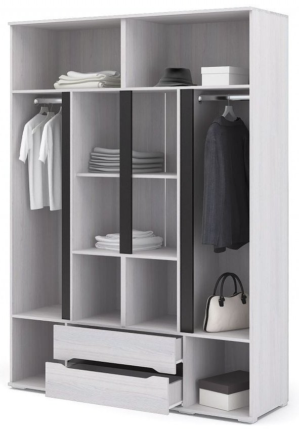 Распашной шкаф Стендмебель Валенсия СТМ ШК 014, 160x220х50 см, белый купить,NaN