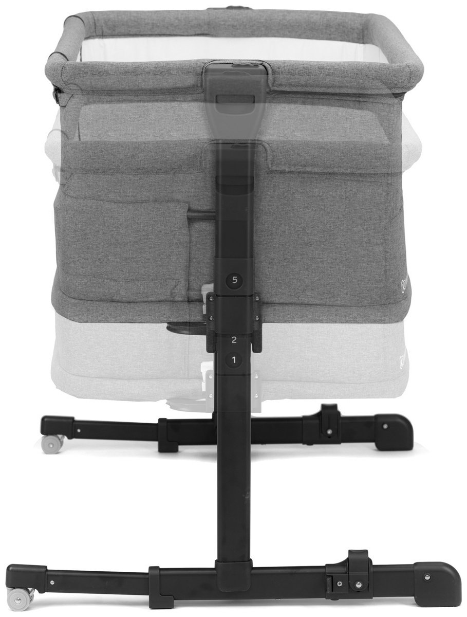 Манеж-кровать Kinderkraft NESTE GROW Dark Grey, темно-серый купить,NaN