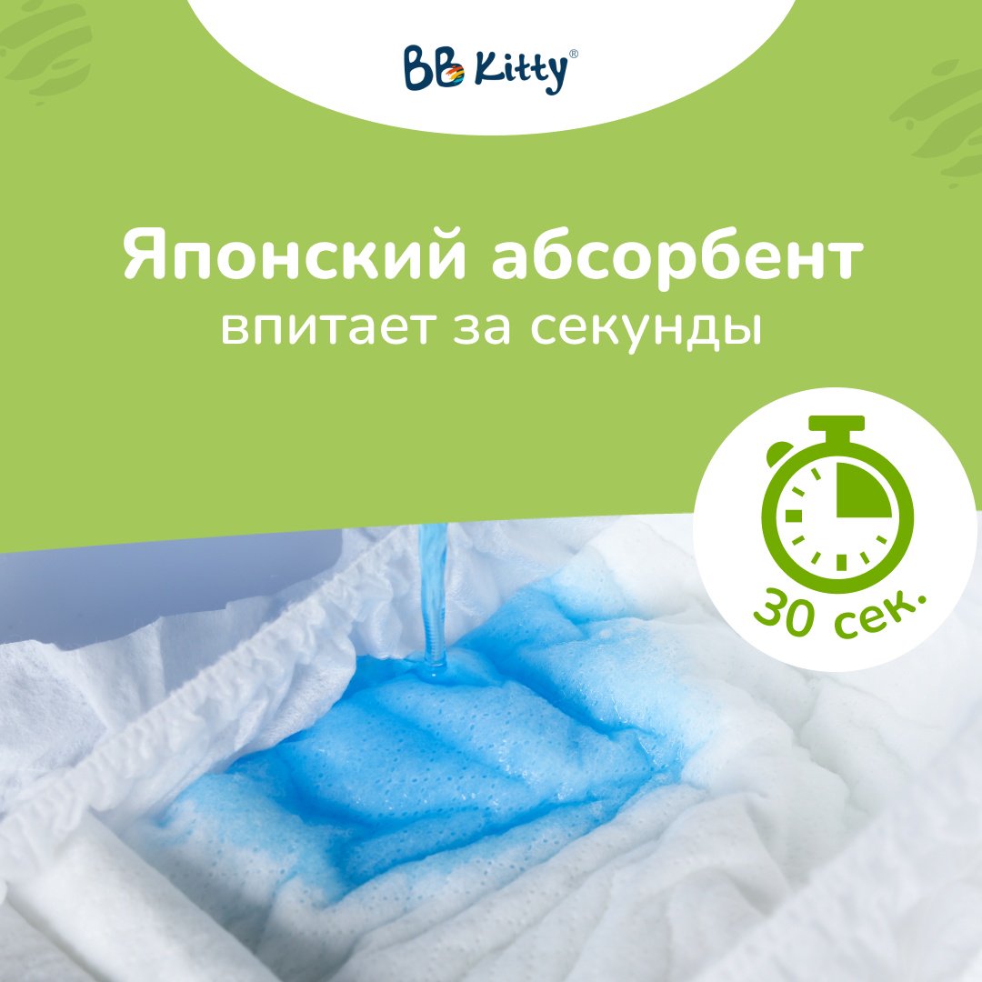 Подгузники-трусики BB Kitty Premium M, 48 шт купить,NaN
