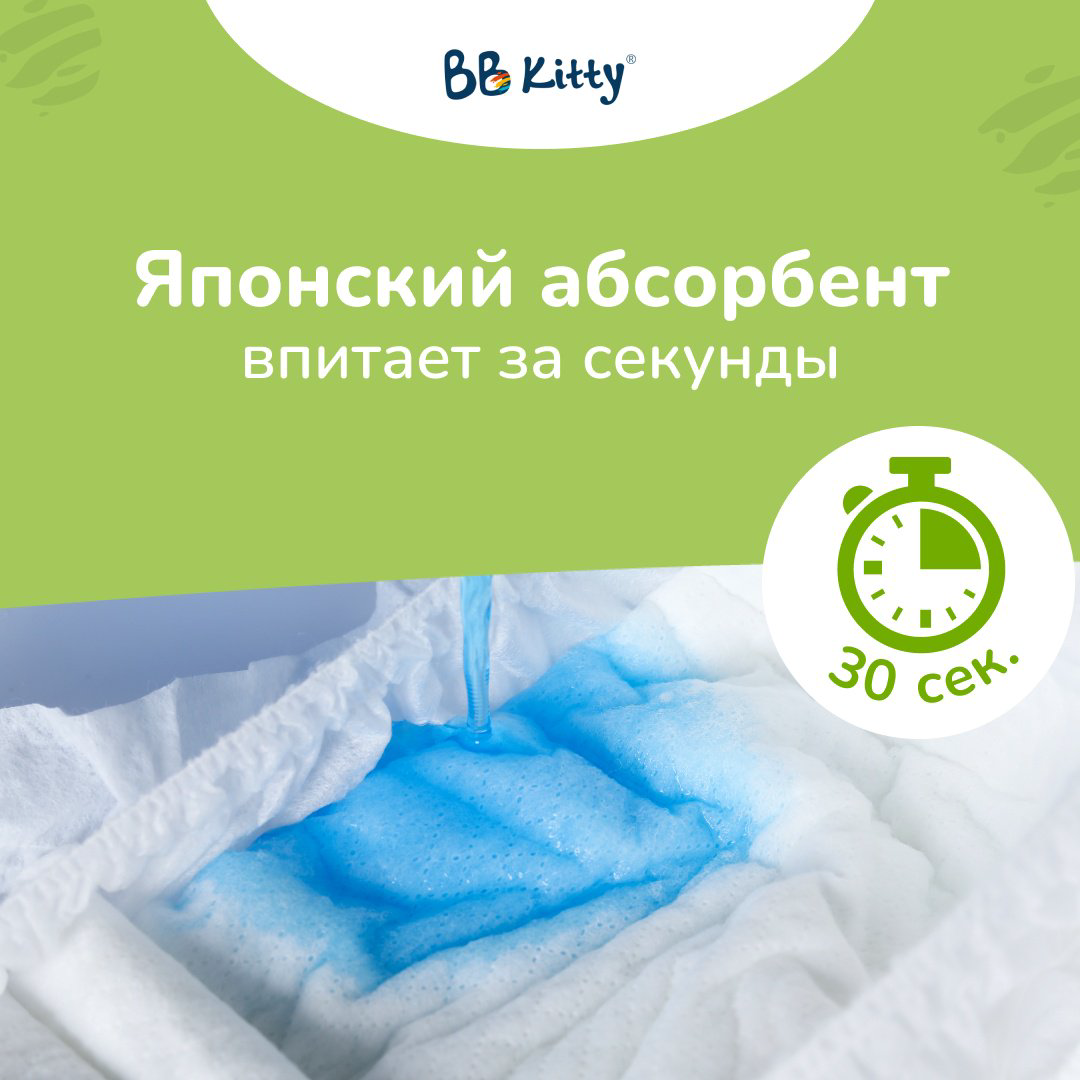 Подгузники-трусики BB Kitty Premium M, 48 шт купить,NaN