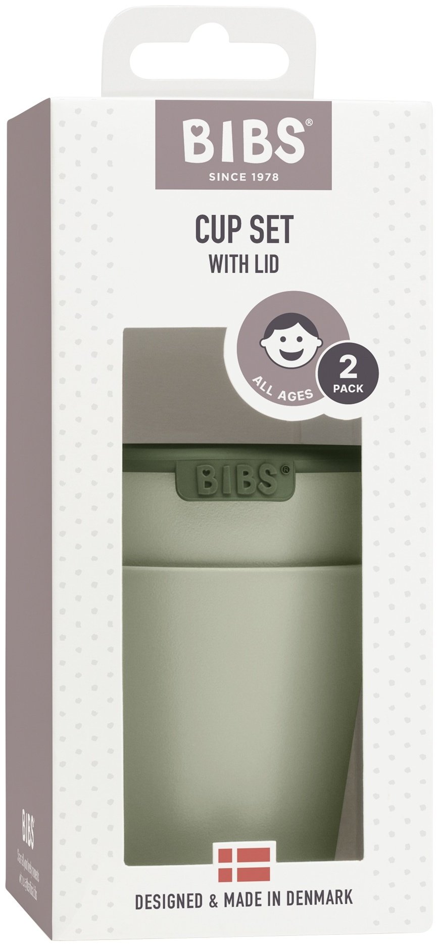Комплект посуды BIBS 4310250 , пластик, зеленый купить,0