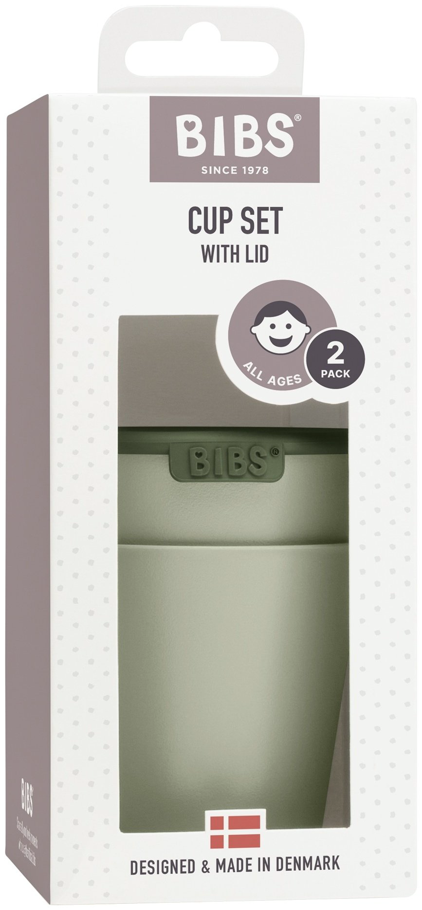 Комплект посуды BIBS 4310250 , пластик, зеленый купить,NaN