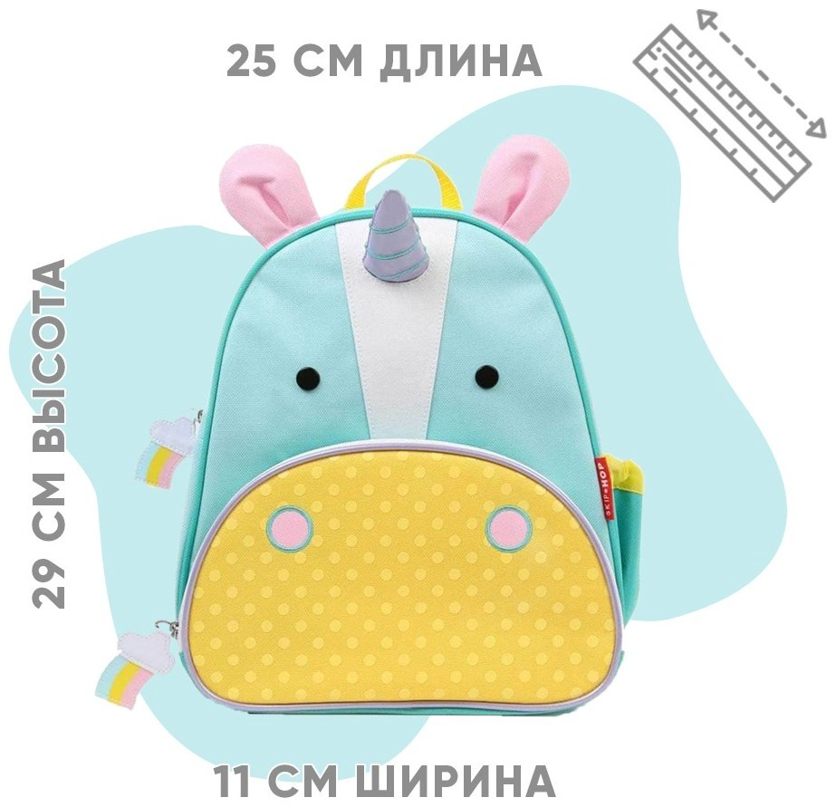 Рюкзак SKIP HOP полиэстер голубой купить,NaN