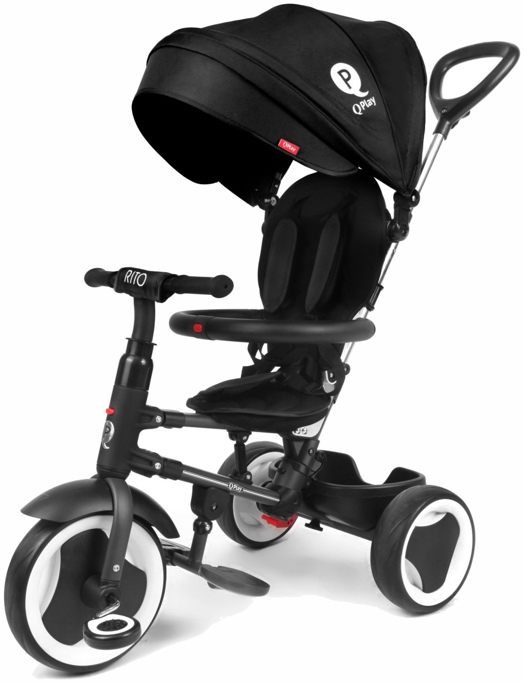Трехколесный велосипед QPlay S380-7 Rito Eva Black, черный купить,79990