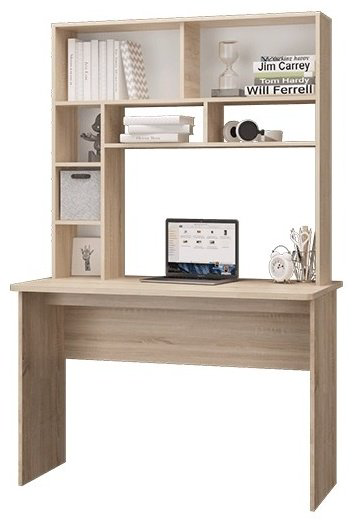 Стол MLK Джуниор 120x60x185см бело-коричневый купить,NaN