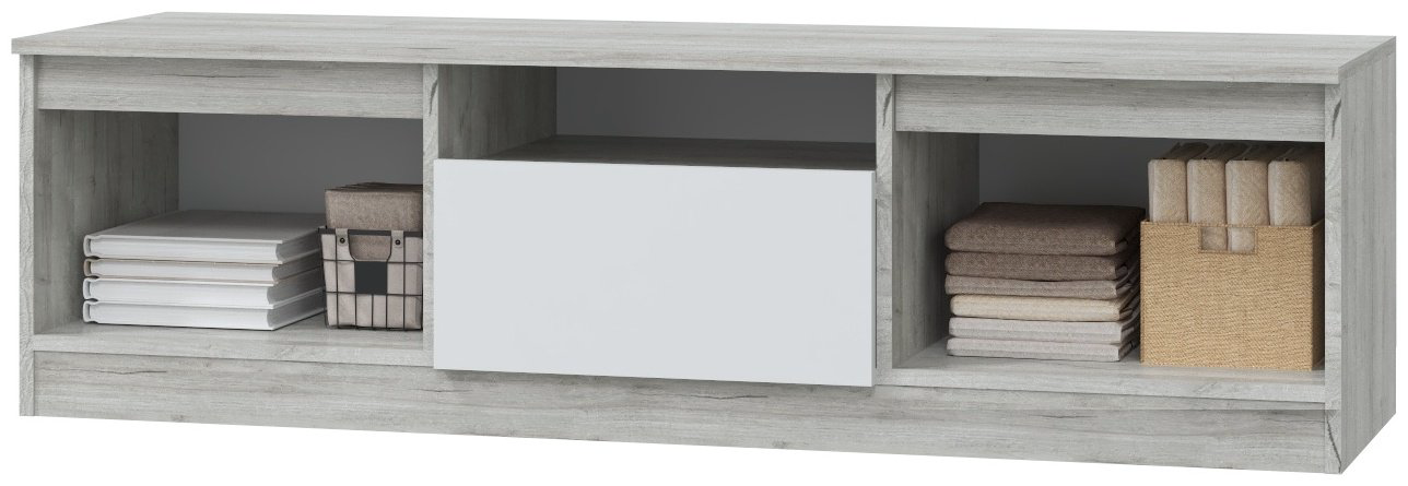 ТВ-тумба напольная АПОРТ Лори, 140x40x45 см, белый купить,NaN