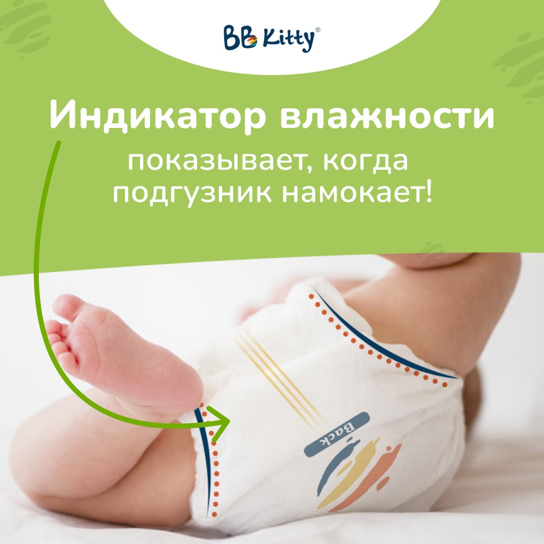 Подгузники-трусики BB Kitty Premium M, 48 шт купить,NaN