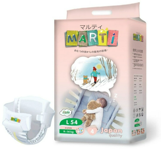 Подгузники MARTI L, 54 шт