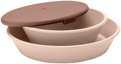 Комплект посуды BIBS 4320244 , пластик, розовый