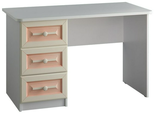 Стол письменный Мебельcон Алиса, 120х59x75.2 см, белый