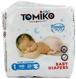 Подгузники Tomiko 1, 20 шт