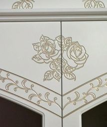 Гарнитур Imperial Роза-1 4Д 160х200см бело-золотой