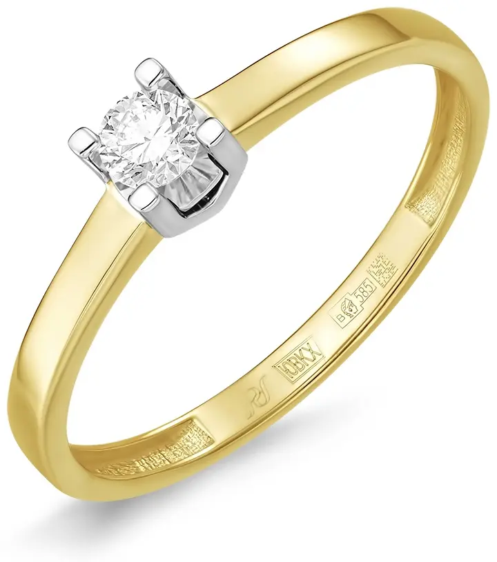 PRESTIGE JEWELRY К-1646-03 размер 17.5 вес 1.5 г золото, бриллиант купить,NaN