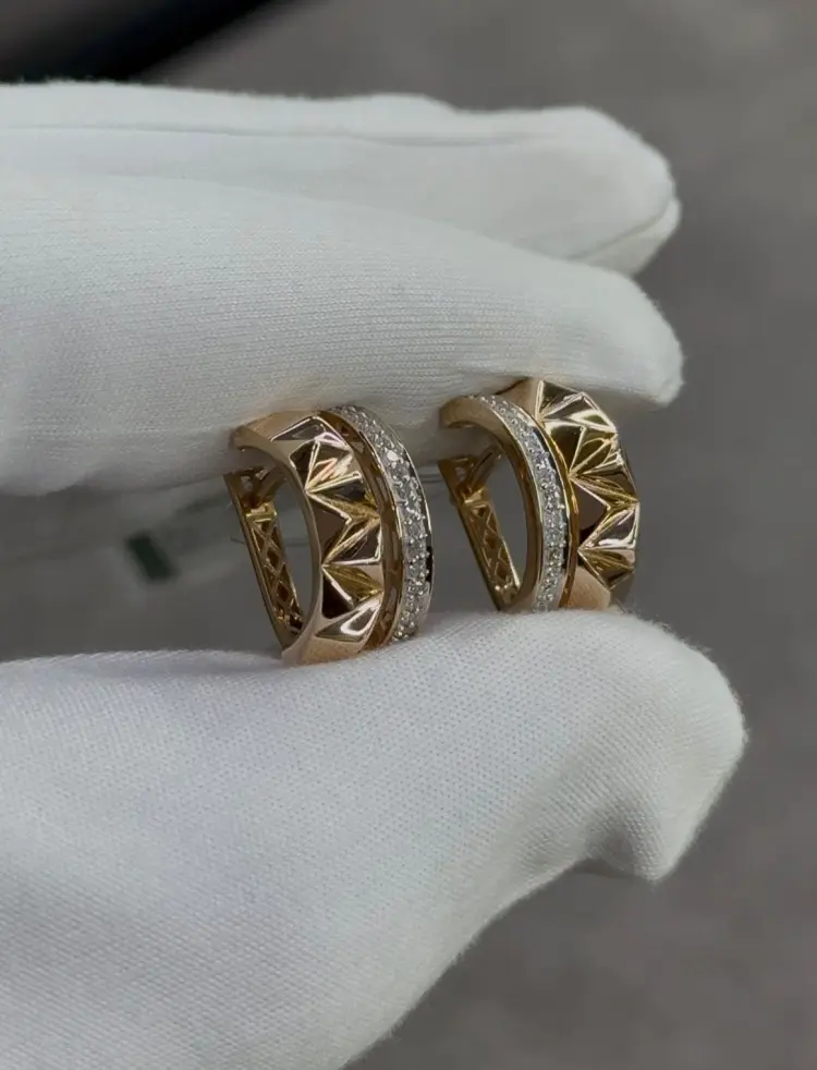 Серьги Trilliant 20393-12-10 вес 3.9 г золото, бриллиант купить,527650