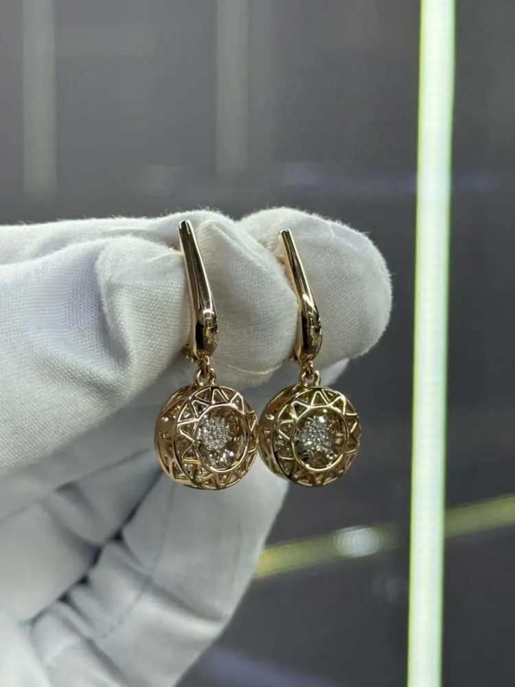 Серьги Trilliant 20407-12-10 вес 5.49 г золото, бриллиант купить,688950