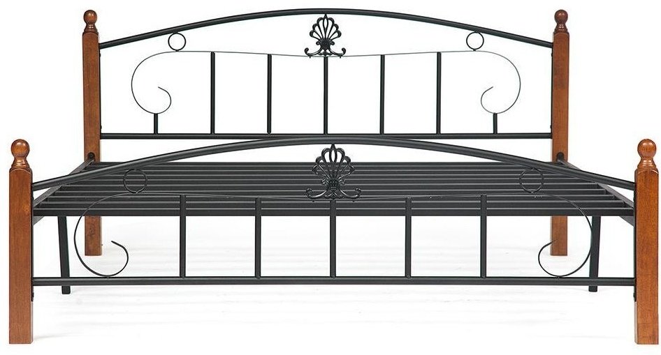 Кровать Tetchair Rumba AT-203 160х200см красный дуб/черный купить,NaN