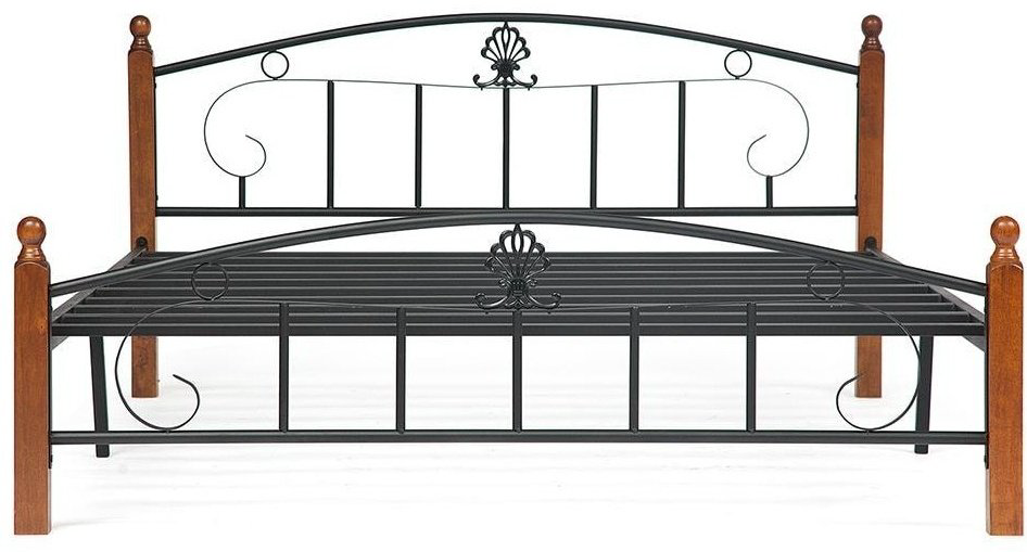 Кровать Tetchair Rumba AT-203 160х200см красный дуб/черный купить,NaN