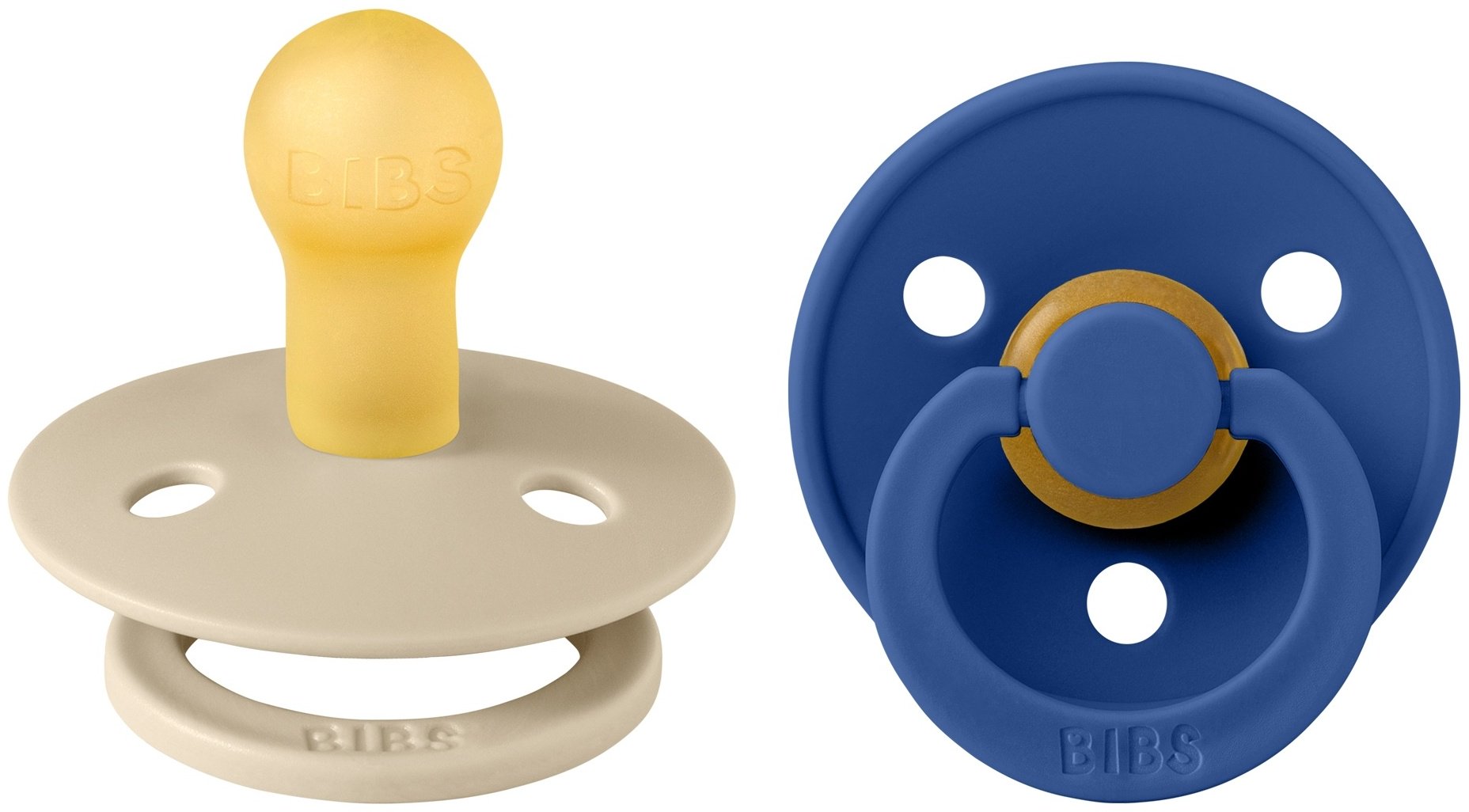 Набор пустышек BIBS Colour: Vanilla, Cornflower 0&#43; месяцев