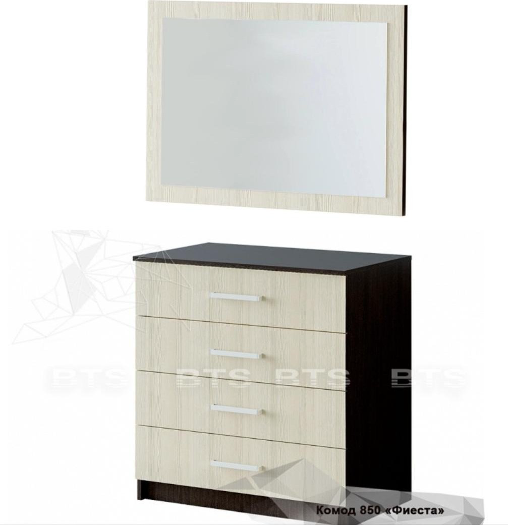 Комод BTS Фиеста, 85.20x50x86.6 см, бежевый, темно-коричневый купить,NaN