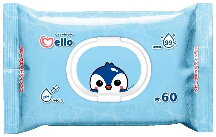 Детские влажные салфетки Mello Mello 60 шт купить,0