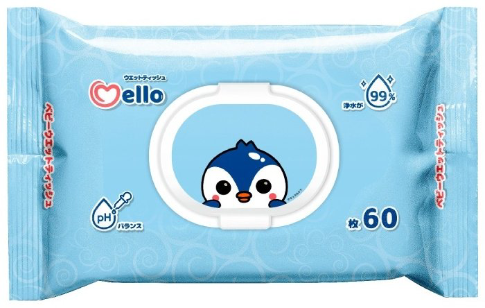 Детские влажные салфетки Mello Mello 60 шт купить,NaN