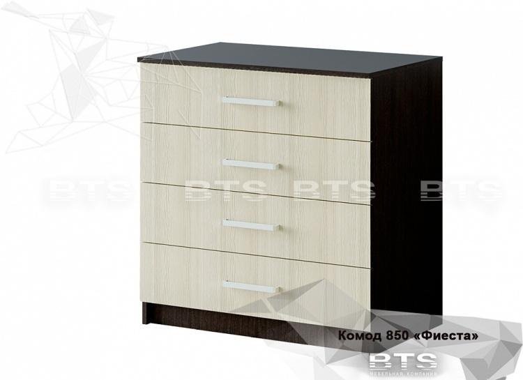 Комод BTS Фиеста, 85.20x50x86.6 см, бежевый, темно-коричневый - ForteMarket Комод BTS Фиеста, 85.20x50x86.6 см, бежевый, темно-коричневый купить,0