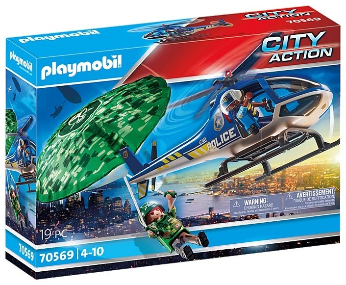 Набор Playmobil Полицейский парашютный поиск
